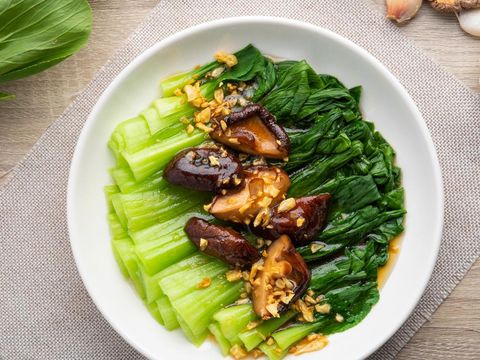 Resep Baby Bokchoy dan Jamur ala Restoran