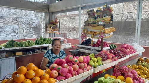 Salah satu kios warga yang disatroni oleh maling di Pasar Seririt, Buleleng, Bali.