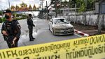 Sisa-sisa Setelah Bom Mobil Meledak di Kompleks Polisi Thailand