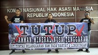 Kunjungan tersebut dilakukan untuk menyampaikan laporan pengaduan kepada Komnas HAM terkait dugaan tindakan pelanggaran Hak Asasi Manusia oleh perusahaan tambang  yang berlokasi di Batu Hijau, Sumbawa Barat.