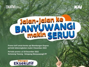 KAI Kenalkan KA Blambangan Ekspres, Kasih Diskon Sampai Desember
