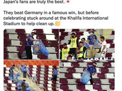 Viral Fans Jepang Bersih-bersih Stadion Usai Jerman Dihajar