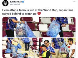 Viral Fans Jepang Bersih-bersih Stadion Usai Jerman Dihajar