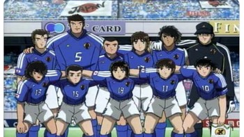 Penampilan heroik Jepang di babak kedua lawan Jerman hingga menang vibes-nya dianggap mirip dengan serial Kapten Tsubasa. Foto: Twitter