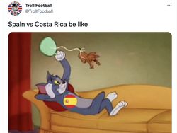 Meme Kocak Kosta Rika Luluh Lantak Dihancurkan Spanyol