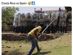 Meme Kocak Kosta Rika Luluh Lantak Dihancurkan Spanyol