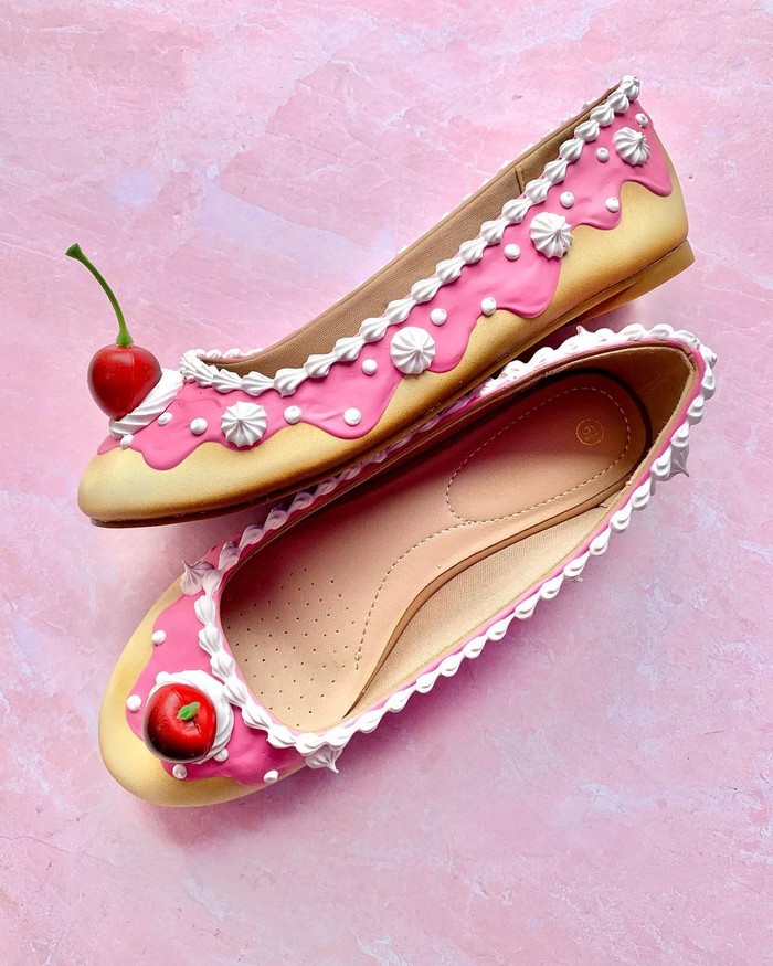 Sepatu Sepatu desain cake