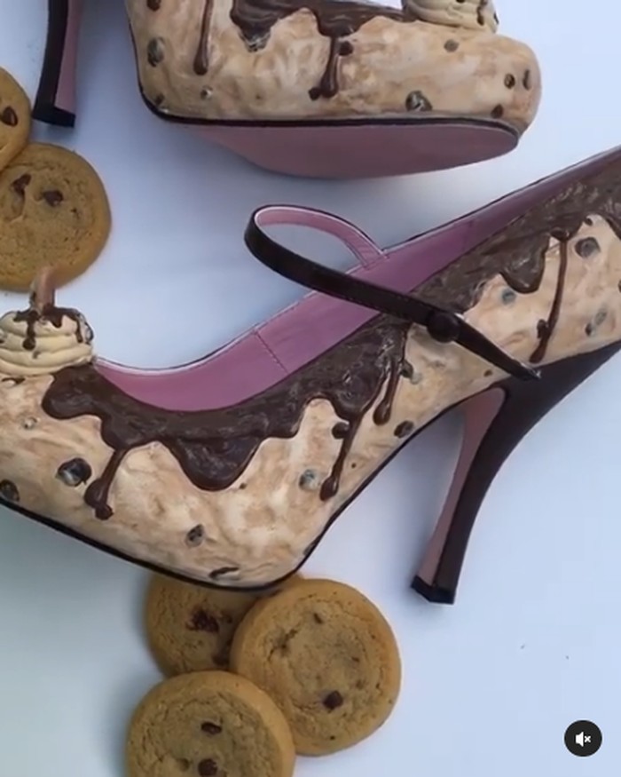 Sepatu Sepatu desain cake