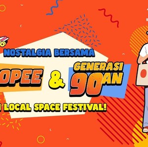 Shopee-Generasi 90an Gelar Local Space Festival, Ada Promo Diskon 90%