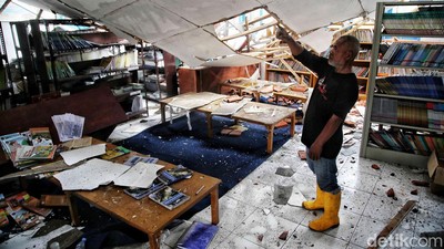 SMPN 5 Cianjur Rusak Parah Akibat Gempa