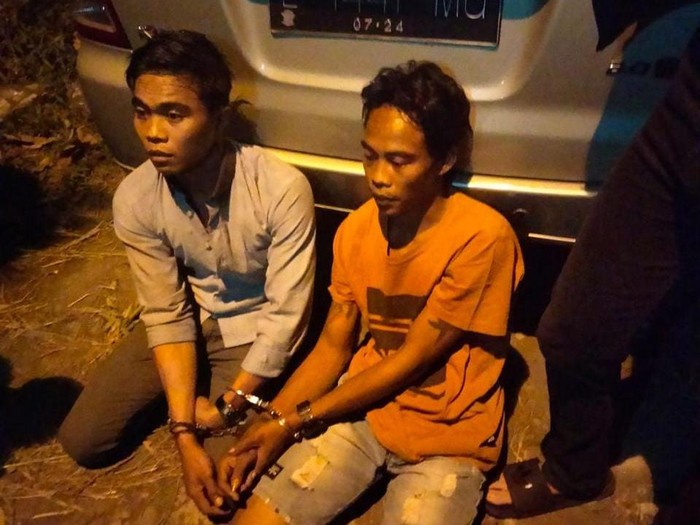 Udin dan Dayat saat ditangkap
