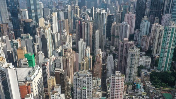Wow, Begini Padatnya Gedung Pencakar Langit di Hong Kong