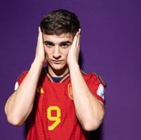 Selanjutnya di babak 16 Piala Dunia nanti akan ada Pablo Gavi. Pemain Spanyol berusia 18 tahun ini mencatatkan namanya sebagai pencetak gol termuda di Piala Dunia 2022 Qatar. (Oliver Hardt/Getty Images)