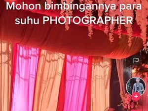 Pernikahan Viral, Dekorasi Tenda Warna Merah Bikin Fotografer Menangis