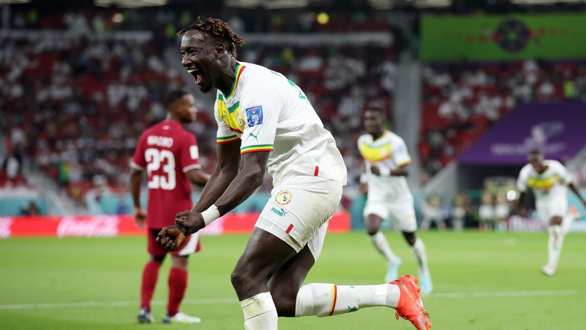 Senegal 2-0 Qatar di awal babak kedua. (Foto: Getty Images/Alex Grimm)