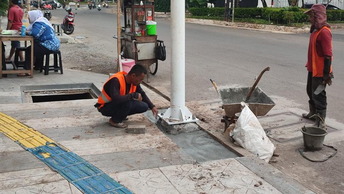 Lokasi kabel 100 meter dicuri di Jakpus (dok. Istimewa)