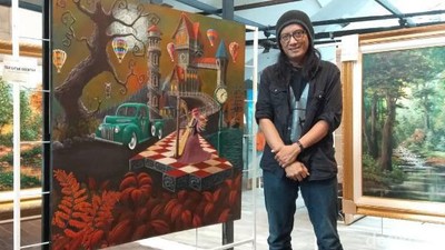 Lukisan Karya Eks Gitaris Band Rock Ini Bikin Kolektor Pada Ngelirik