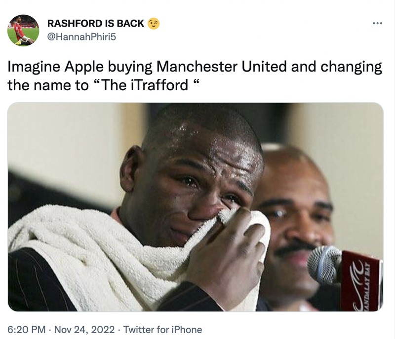 Meme MU dibeli Apple