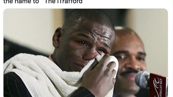 Walau sebatas rumor yang belum terbukti kebenarannya, banyak meme sudah beredar. Apakah nanti stadion MU akan ganti nama menjadi The iTrafford? Foto: Twitter