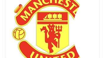 Apakah logo setan merah MU juga akan menjadi kroak seperti halnya logo Apple? Foto: Twitter