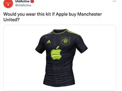 Meme Kocak MU Dibeli Apple, Logo Setan Merah Jadi Kroak