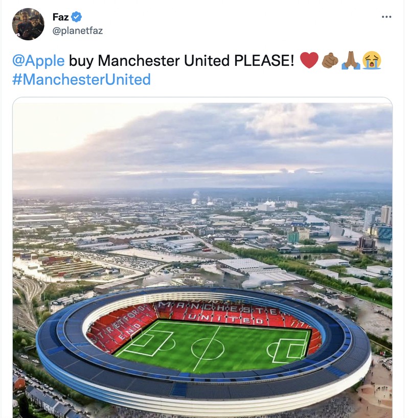 Meme MU dibeli Apple