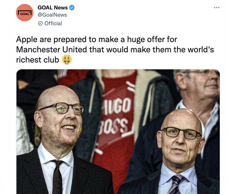 Meme MU dibeli Apple