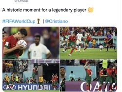 Selebrasi Rekor Ronaldo di Depan Messi