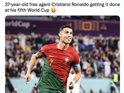 Selebrasi Rekor Ronaldo di Depan Messi