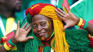 Ngejrengnya Suporter Kamerun