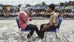 Para Siswa SMP Ini Diberi Penjelasan Bahaya Rokok