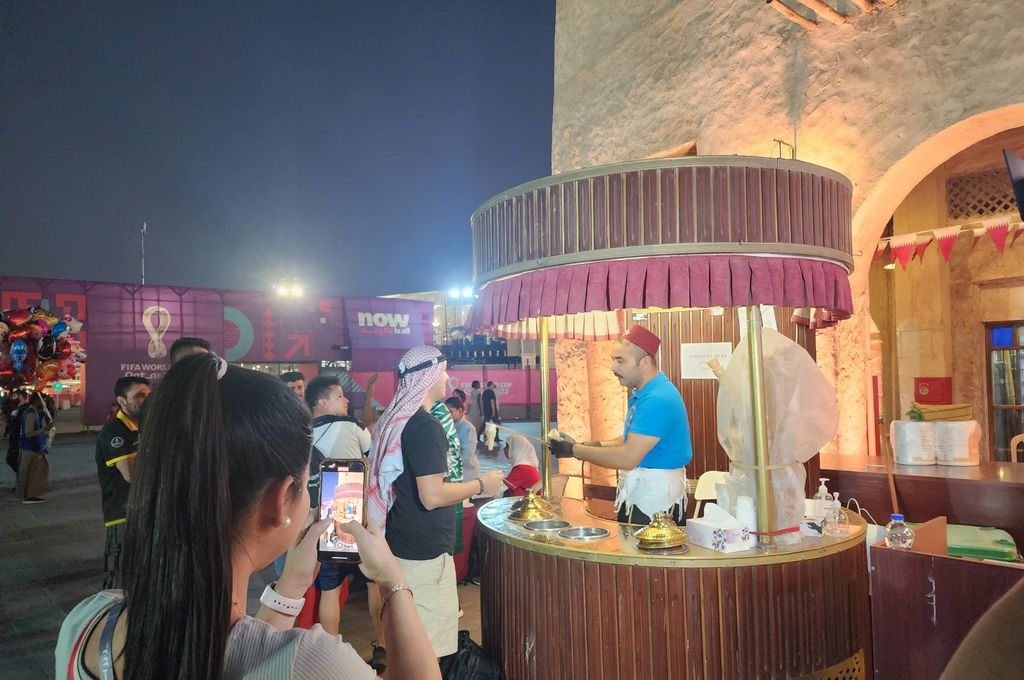 Penjual es krim Turki laris manis di Piala Dunia 2022