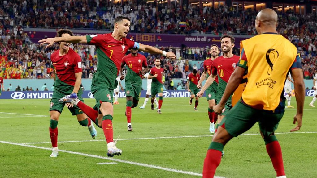 Ronaldo Cetak Gol, Portugal Menang 3-2 Atas Ghana