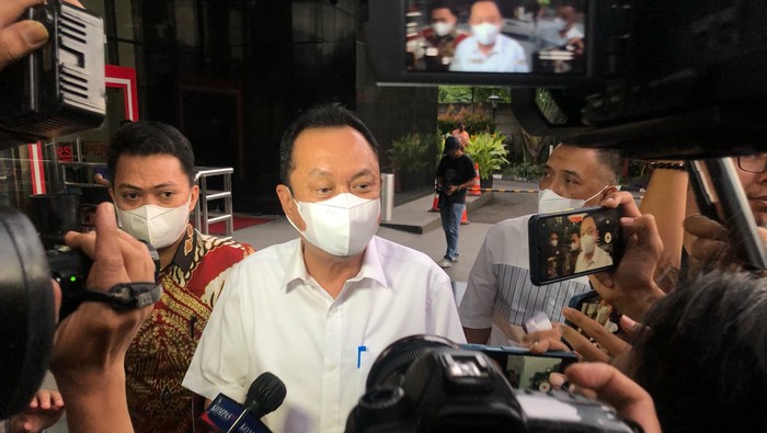 Sarimuda usai diperiksa KPK (Hanafi-detikcom)