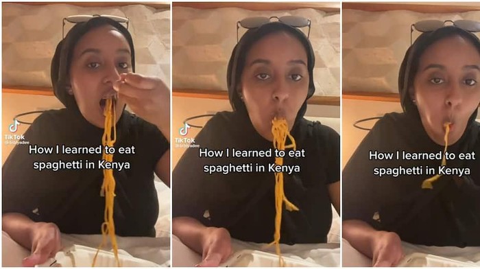 Unik! Cara Orang di Kenya Makan Spaghetti Ini Jadi Viral