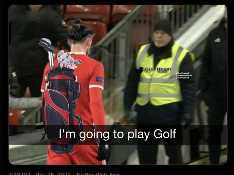 Ragam Meme Kocak Iran Ganyang Wales: Gareth Bale Mau Main Golf Saja