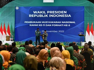 Maruf Amin Buka Munas KAHMI: Jangan Ada Kursi Melayang, Itu Tak Cerdas