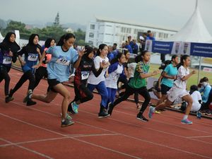 Nomor Sprint Diminati Para Pelajar di Kejuaraan Atletik Jawa Barat