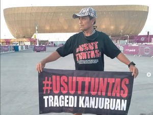 Aksi Solidaritas Aremania di Venue Piala Dunia