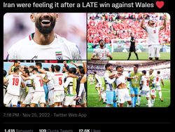 Iran Menang dari Wales 2-0, Fans Iran: Where is Gareth Bale?