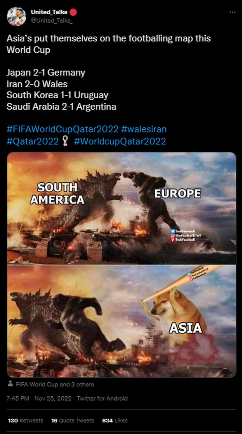 Iran mengalahkan Wales 2-0 di laga Grup B Piala Dunia 2022. Beragam reaksi di Twitter pun muncul, termasuk fans Iran yang menanyakan keberadaan Gareth Bale.