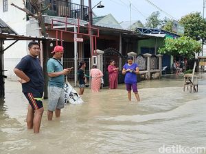 Luapan Sungai Pacal Juga Genangi Jalan Balen-Bojonegoro