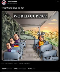 Banyak hal mengejutkan yang terjadi di Piala Dunia 2022. Beberapa seperti kehebatan negara di Asia yang menumbangkan deretan tim Eropa dan Amerika Latin.