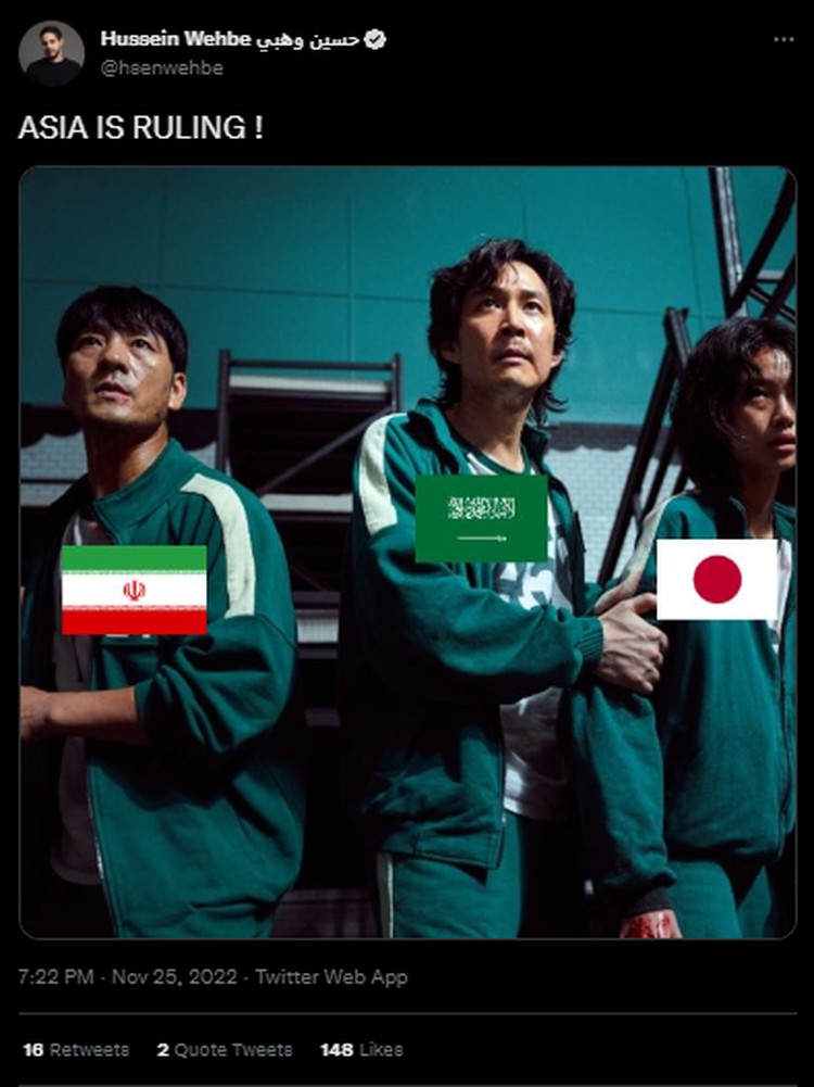 Meme Asia Taklukan Eropa dan Amerika Latin di Piala Dunia 2022 Banyak hal mengejutkan yang terjadi di Piala Dunia 2022. Beberapa seperti kehebatan negara di Asia yang menumbangkan deretan tim Eropa dan Amerika Latin.