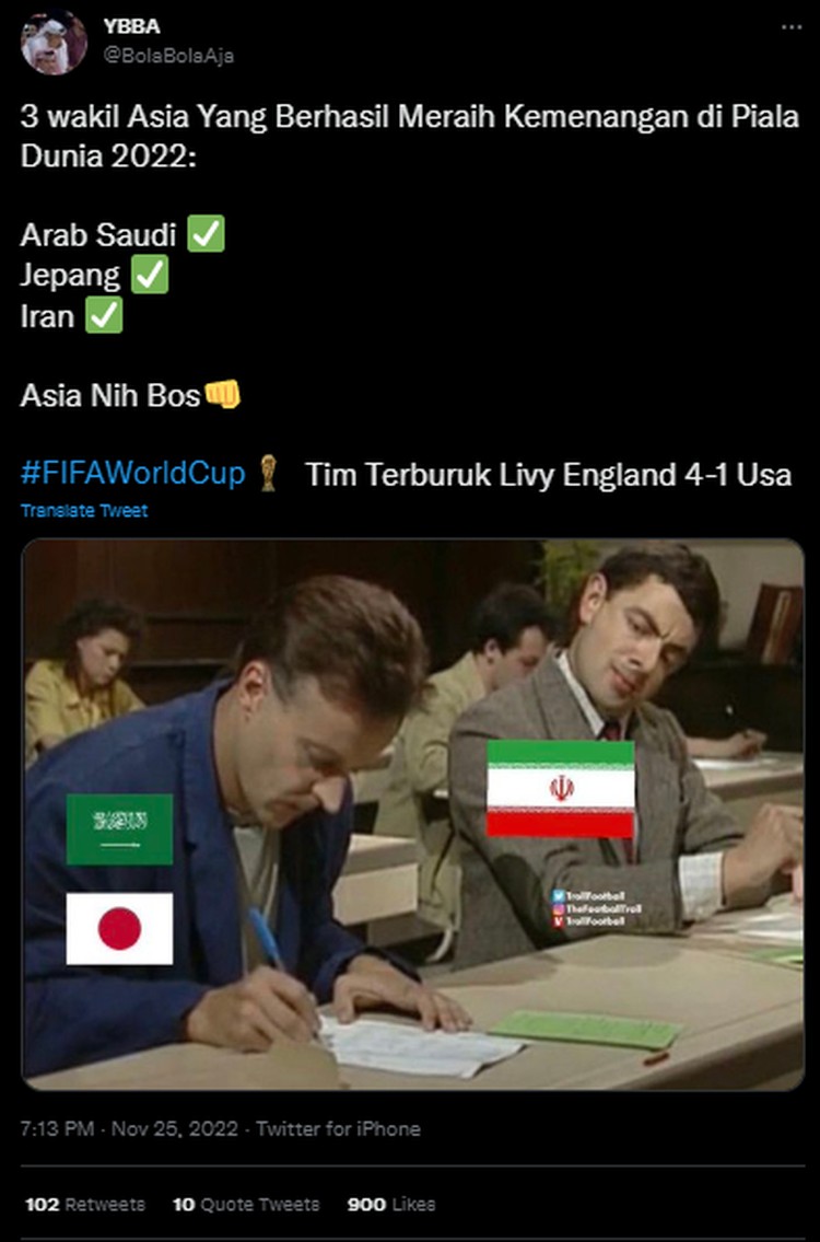 Meme Asia Taklukan Eropa dan Amerika Latin di Piala Dunia 2022 Banyak hal mengejutkan yang terjadi di Piala Dunia 2022. Beberapa seperti kehebatan negara di Asia yang menumbangkan deretan tim Eropa dan Amerika Latin.