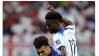 Dengan demikian, AS tetap tidak terkalahkan jika menghadapi Inggris di ajang Piala Dunia. Foto: Twitter