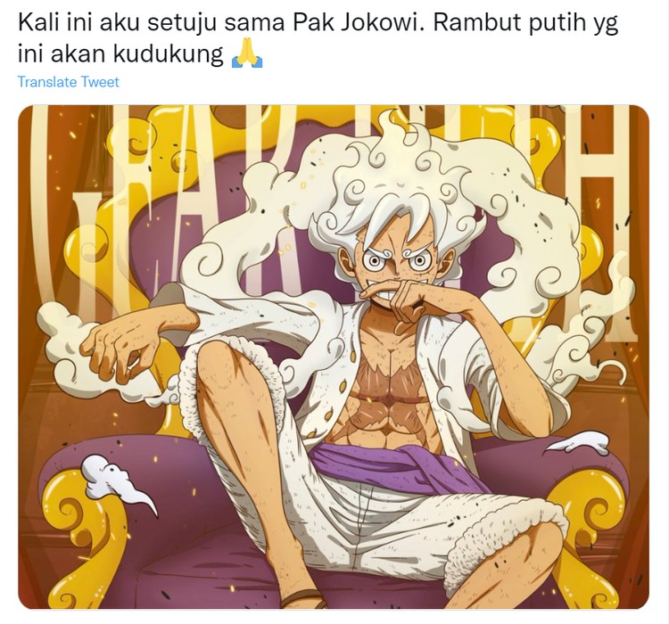 Meme Rambut Putih di Twitter Buatan Netizen
