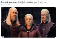 Meme Rambut Putih di Twitter Buatan Netizen