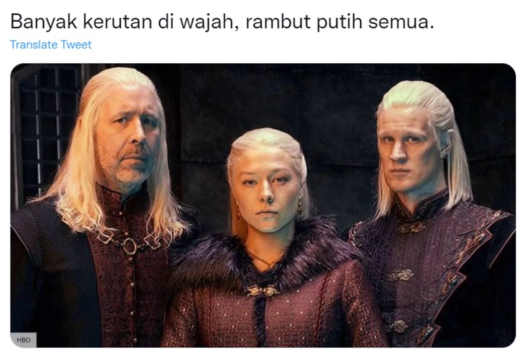 Meme Rambut Putih di Twitter Buatan Netizen