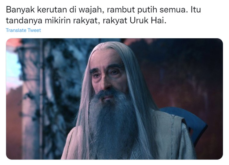 Meme Rambut Putih di Twitter Buatan Netizen